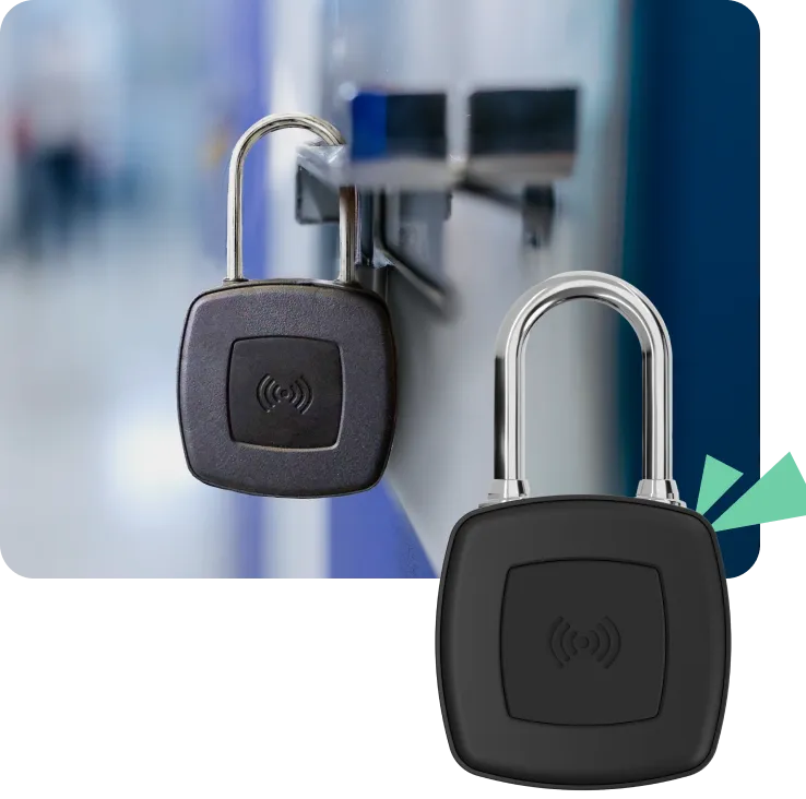 Sempro Click electronic padlock securing equipment