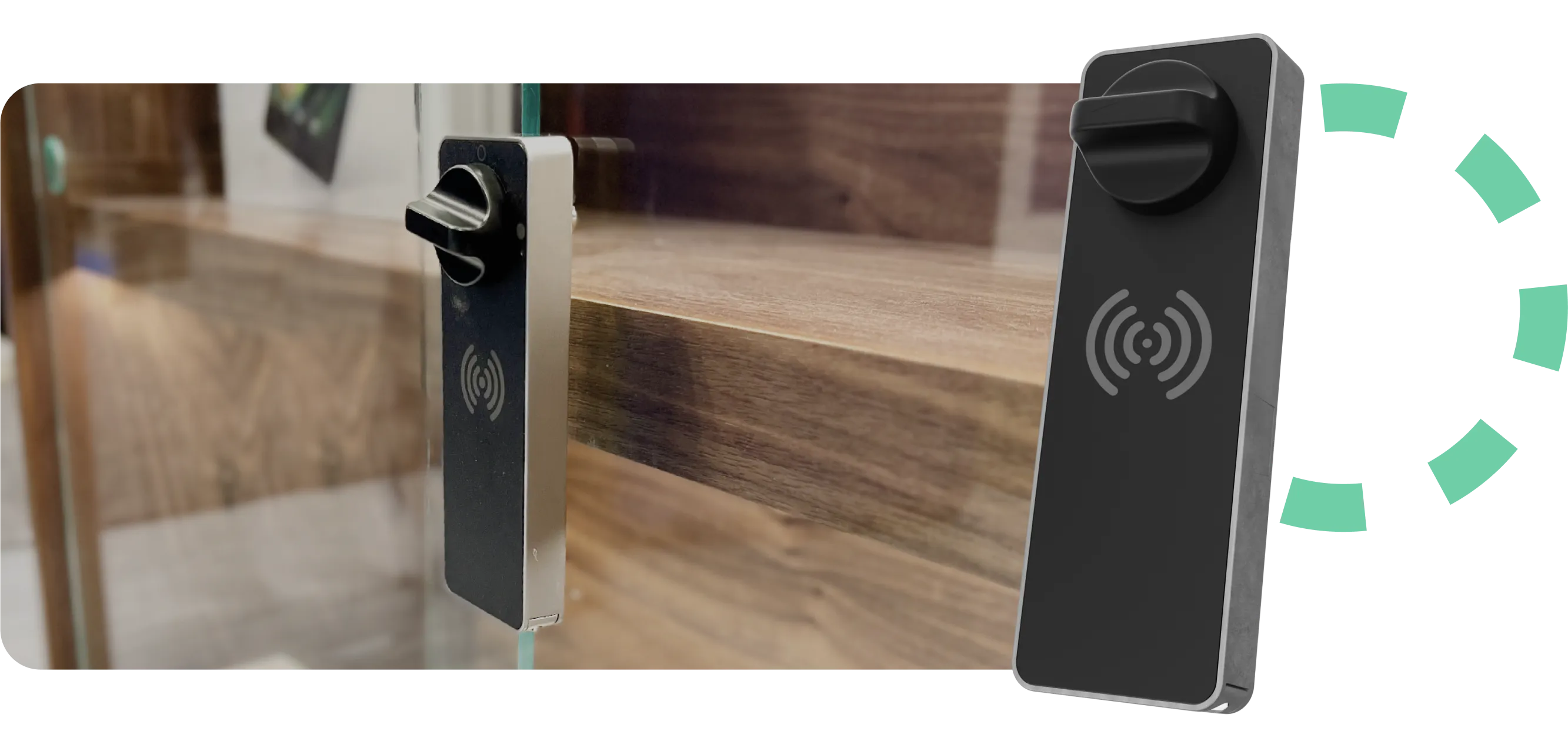 Sempro Twist push lock on a sliding glass door